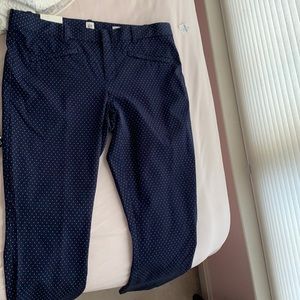 NEW Gap mid rise skinny ankle stretch trouser navy